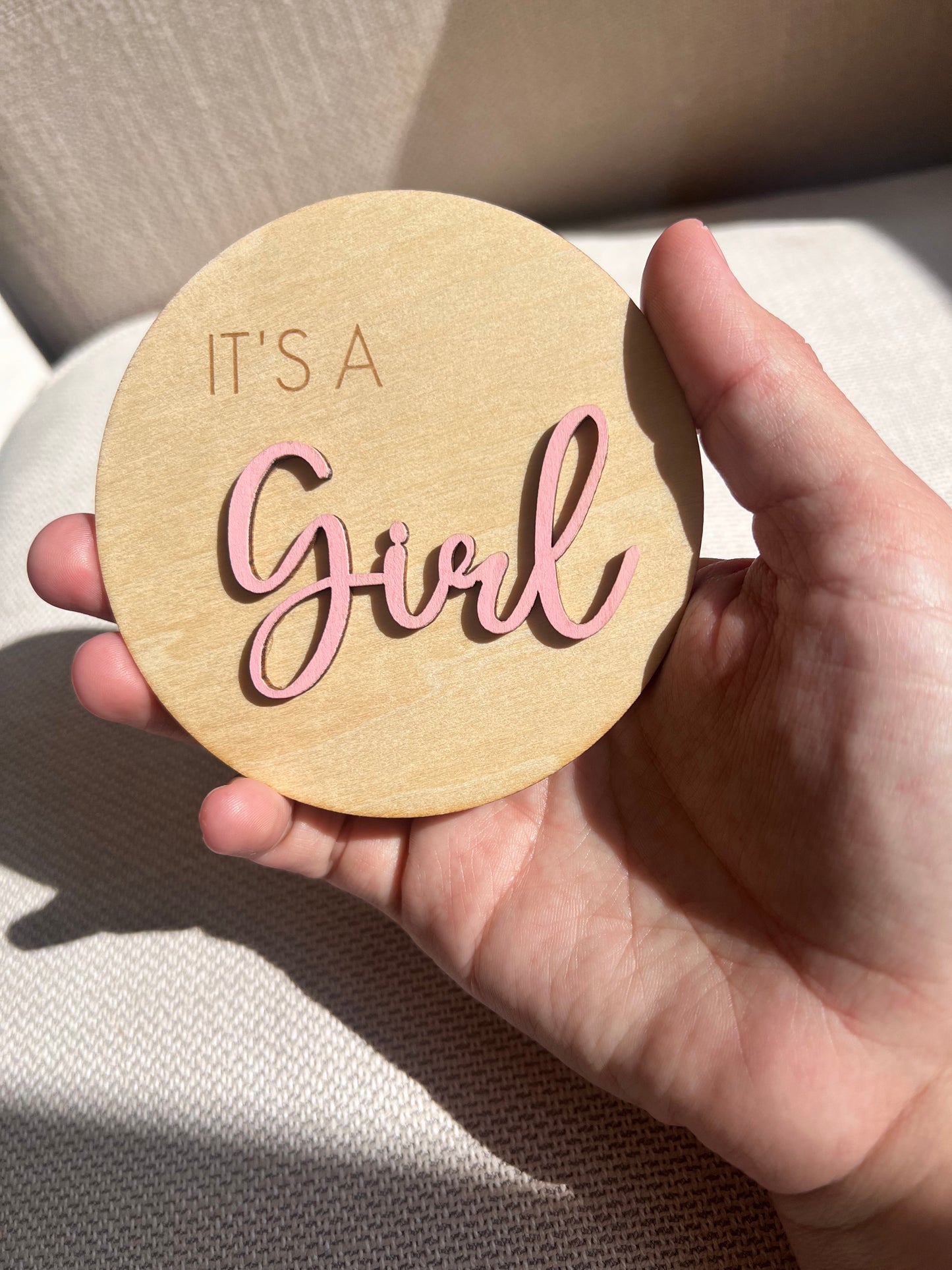 Gender Reveal Plaque Its a Girl Sign Its a Boy Sign decoration wooden baby shower decor