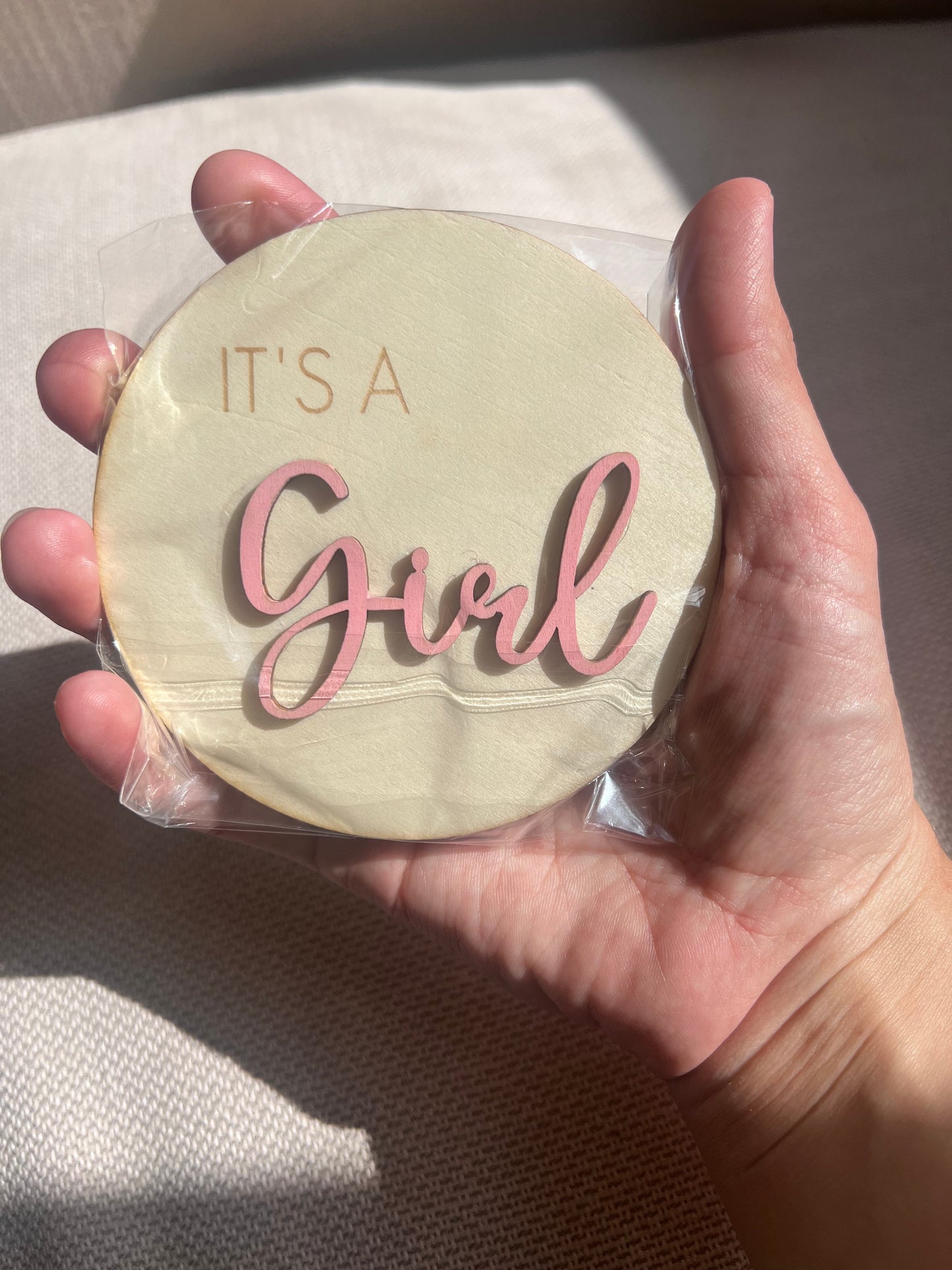 Gender Reveal Plaque Its a Girl Sign Its a Boy Sign decoration wooden baby shower decor