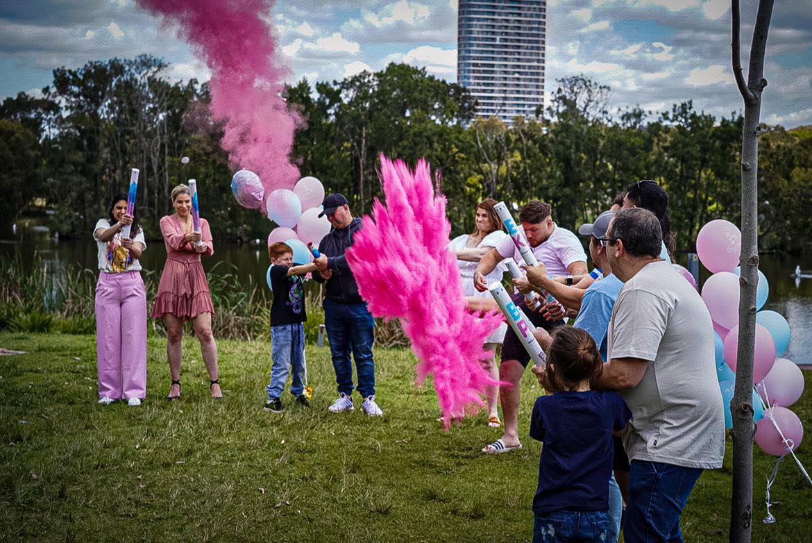 Twin Double Pack Gender Reveal Cannons – Extra Large 60cm Explosive Powder Smoke (Pink or Blue)