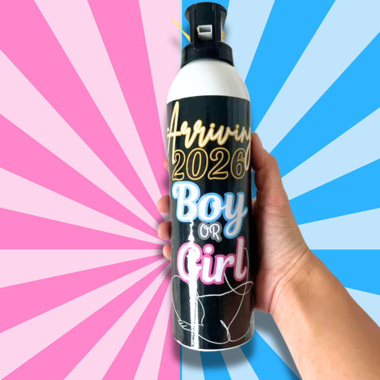 Gender Reveal Fire Extinguisher Jet Blaster – 300g Explosive Powder for Boy or Girl Announcement | Pink & Blue Gender Reveal Ideas
