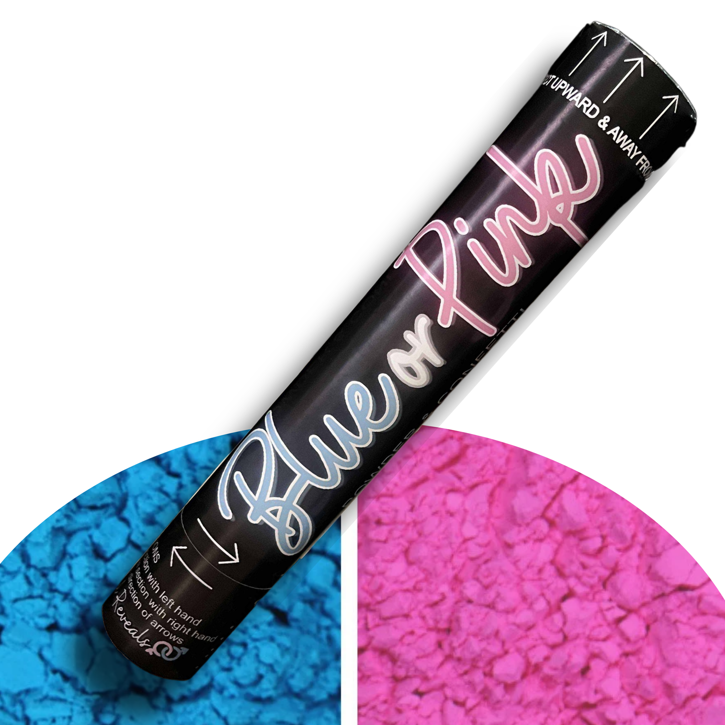 Gender Reveal Party Popper Cannon β Explosive Powder Smoke in Pink or Blue β Exciting Reveal for Baby Gender