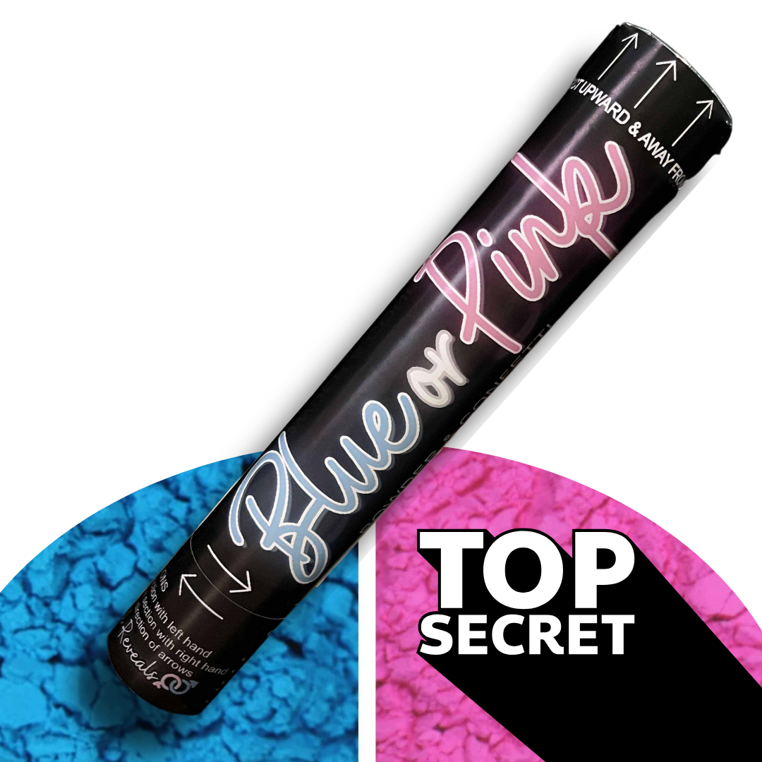 60cm Jumbo Surprise Secret Gender Reveal Cannon β Extra Large Powder Smoke Explosion for Unforgettable Baby Reveal (I Donβt Know the Gender)