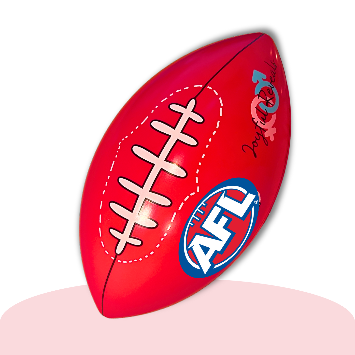 AFL Gender Reveal Footy Ball – “It’s a Girl” Pink Powder Smoke with Interactive Reveal (Assembly Required)