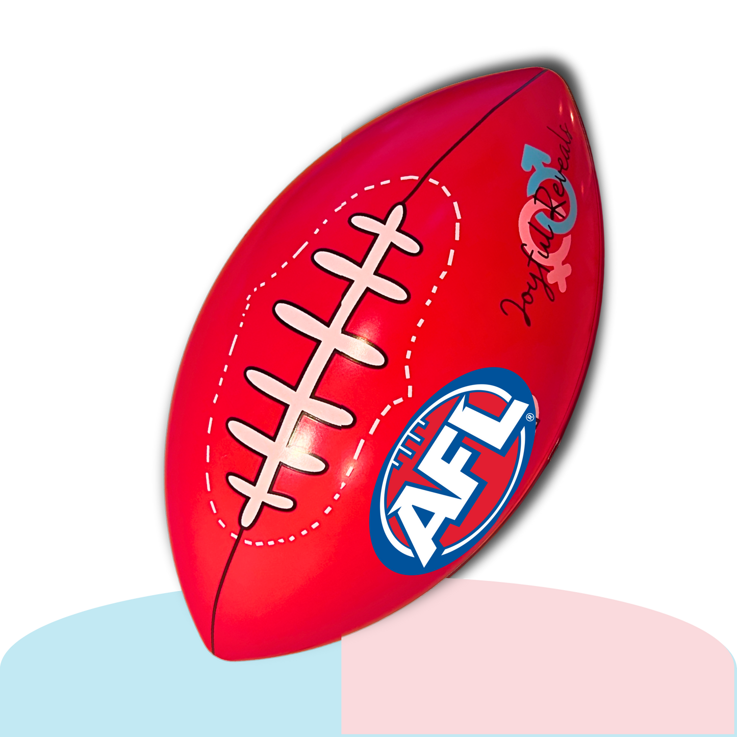 Gender Reveal AFL Ball β Interactive Blue, Pink, or Both Powder Explosion for Baby Reveal β Kick, Smash, or Throw for Unforgettable Gender Announcement