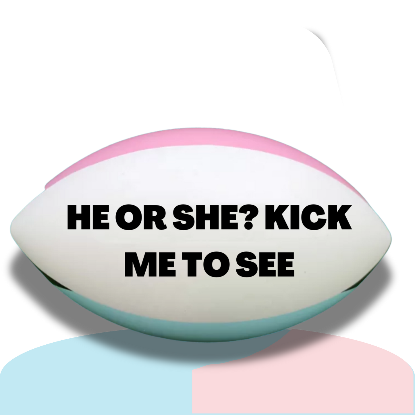 Gender Reveal Blue or Pink Rugby Ball Footy NRL Football NFL AFL League Explosive holi powder smoke