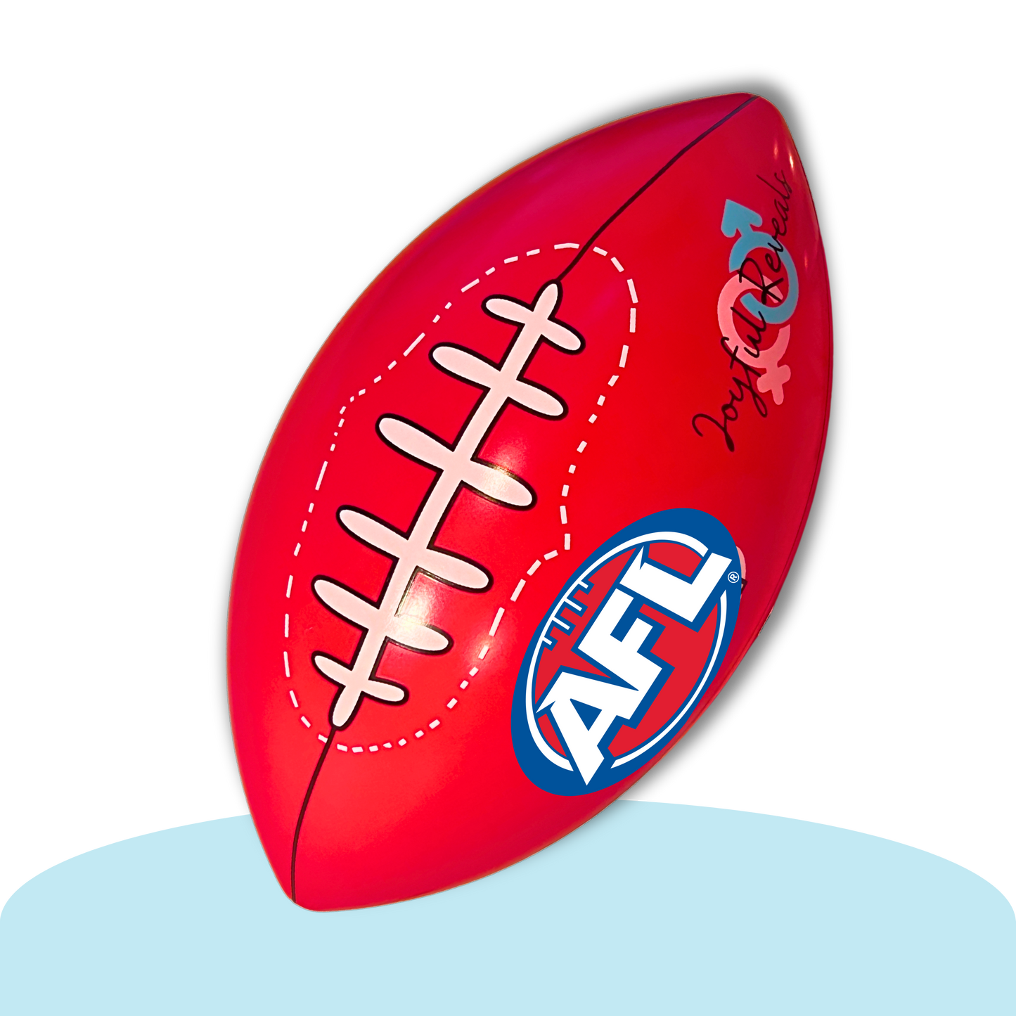 AFL Gender Reveal Footy Ball – “It’s a Boy” Blue Powder Smoke with Interactive Reveal (Assembly Required)