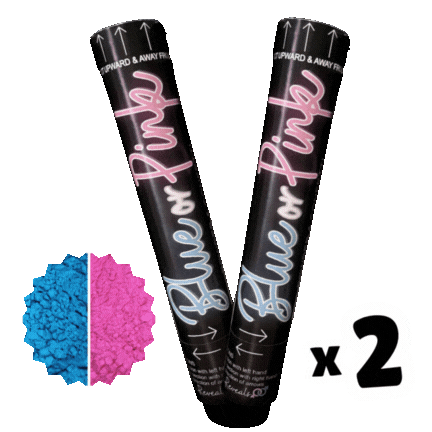 gender reveal powder smoke cannons x2