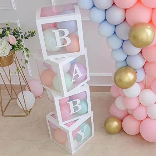 baby shower gender reveal baby balloon prop boxes decorations gender reveal
