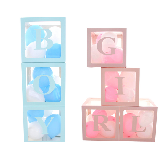 boy girl box decorations balloon gender reveal baby shower