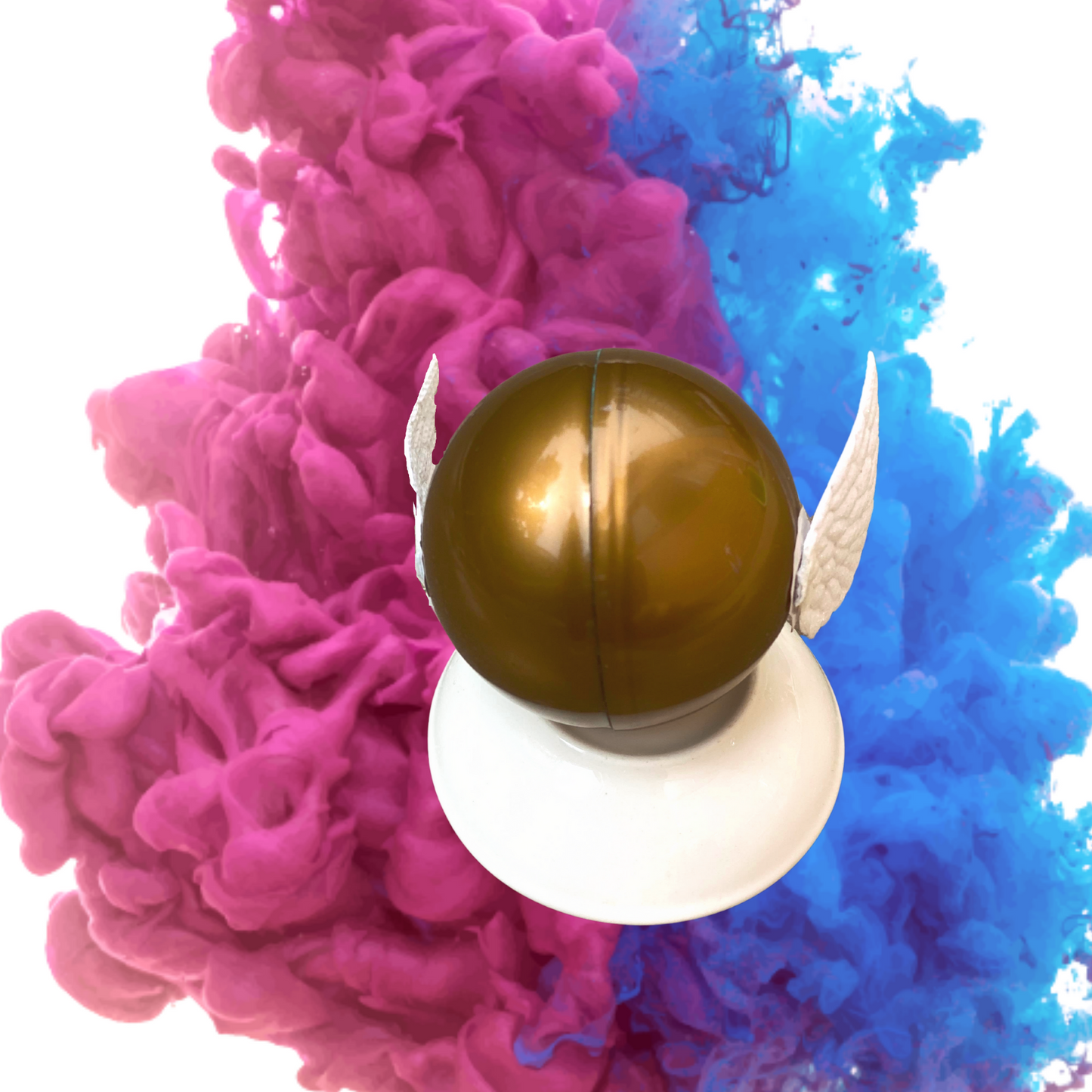 Gender reveal idea golden snitch harry potter ball smoke powder pink powder blue powder novelty gender reveal