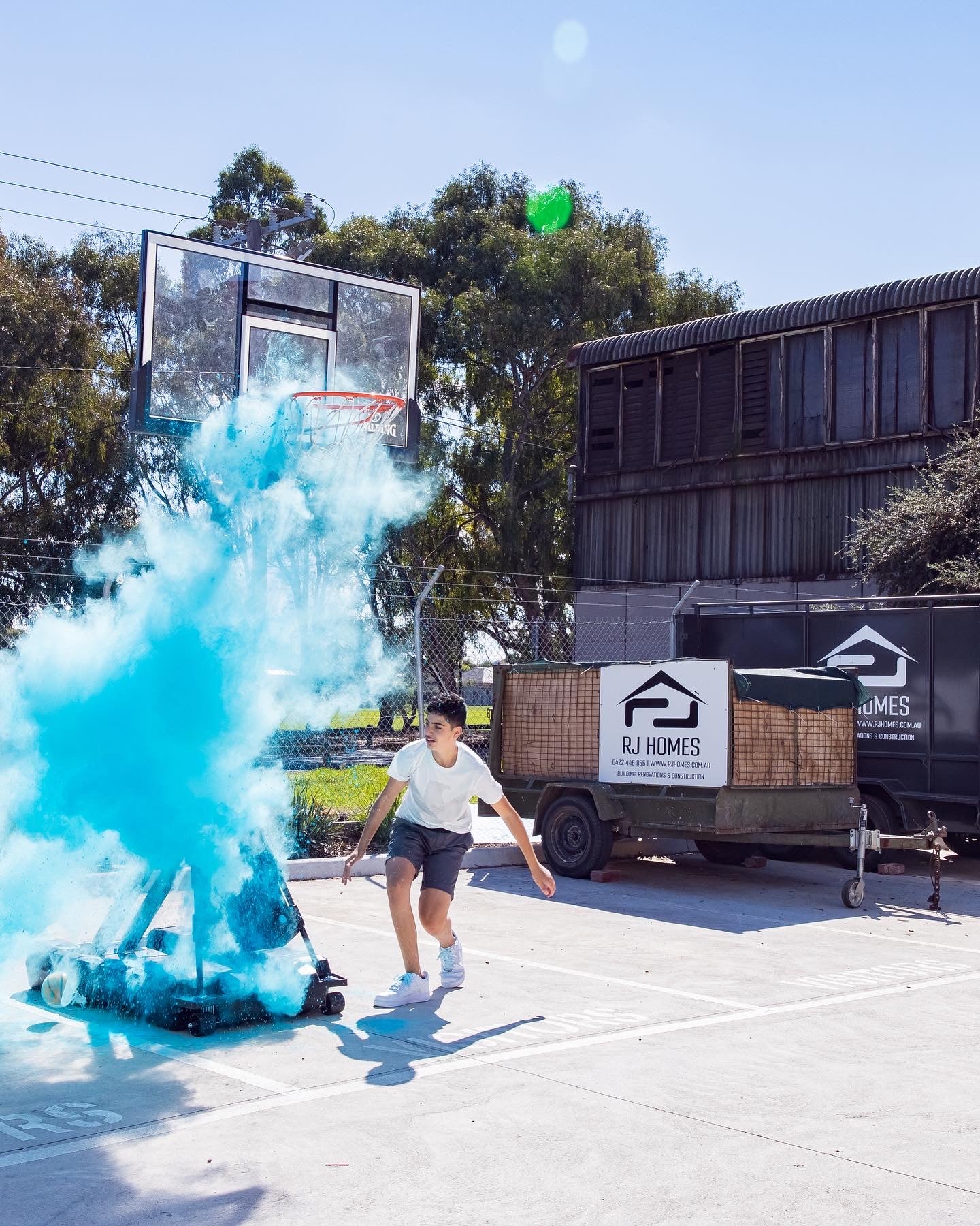 Basketball & Netball Gender Reveal Explosive Powder Ball β Pink or Blue β Interactive Baby Gender Reveal Idea