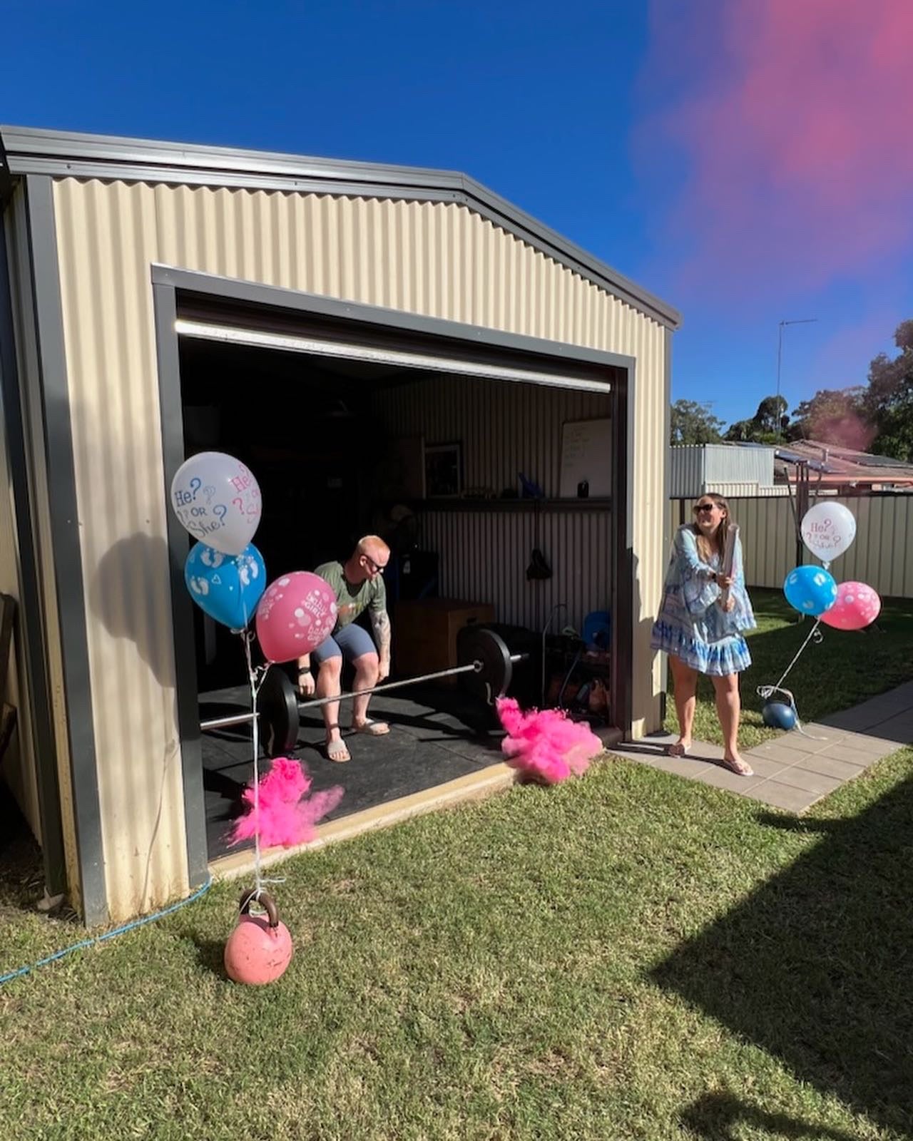 Gender Reveal Holi Powder β 100g Blue or Pink β DIY Car, Truck, Boxing, Dead Lift Reveal Idea