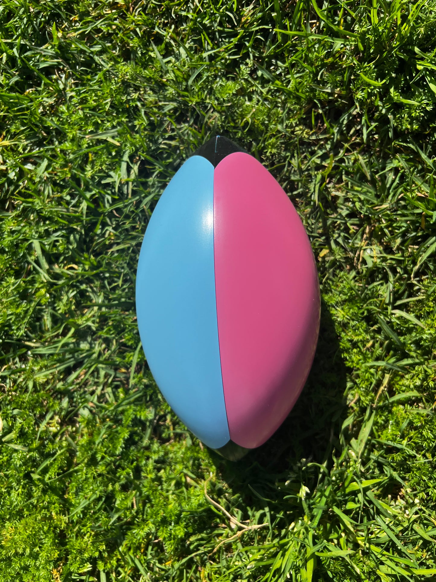 Gender Reveal Blue or Pink Rugby Ball Footy NRL Football NFL AFL League Explosive holi powder smoke