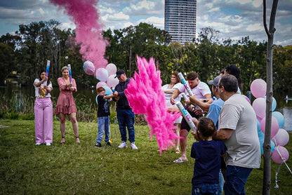 Twin Double Pack Gender Reveal Cannons – Extra Large 60cm Explosive Powder Smoke (Pink or Blue)