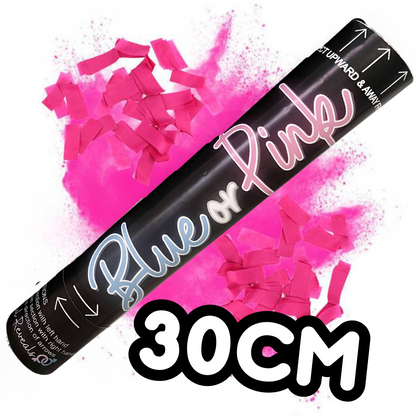 gender reveal idea cannon powder smoke confetti party popper its a boy its a girl sydney australia he or she