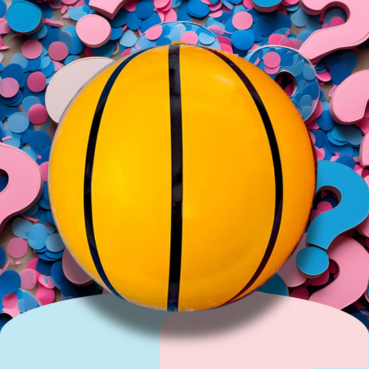 Surprise Gender Reveal Basketball & Netball – Pre-filled Explosive Powder Ball with Blue or Pink Reveal