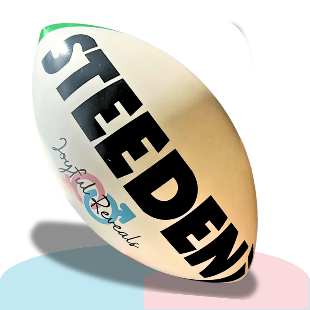 NRL Gender Reveal Rugby Ball Kit – Blue & Pink Exploding Holi Powder S ...