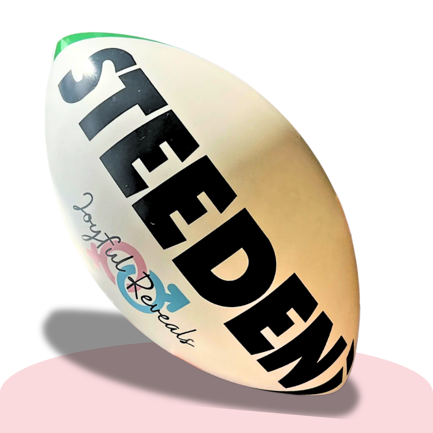 NRL Pink Gender Reveal Rugby Ball – Exploding Holi Powder Smoke | It's a Girl! (Comes Unassembled)