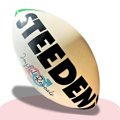 NRL Pink Gender Reveal Rugby Ball – Exploding Holi Powder Smoke | It's a Girl! (Comes Unassembled)