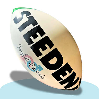 NRL Blue Gender Reveal Rugby Ball – Exploding Holi Powder Smoke | It's a Boy! (Comes Unassembled)