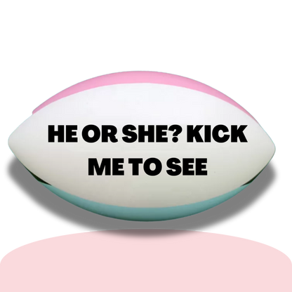 Gender Reveal Pink Rugby Ball Footy NRL Football NFL AFL League Explosive holi powder smoke It's a girl