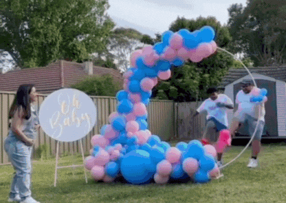 AFL Gender Reveal Footy Ball – Australian Football League | Pink & Blue Powder Smoke | Surprise Baby Gender