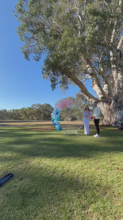 AFL Gender Reveal Footy Ball – “It’s a Boy” Blue Powder Smoke with Interactive Reveal (Assembly Required)