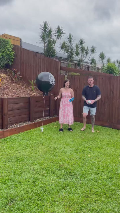Gender Reveal AFL Ball – Interactive Blue, Pink, or Both Powder Explosion for Baby Reveal – Kick, Smash, or Throw for Unforgettable Gender Announcement